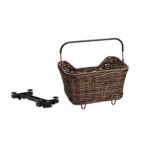 Racktime Tubus Carrier Systems GmbH Unisex – Erwachsene System Korb Racktime Baskit Willow 2.0 Kindersitze, Braun, 43x31x24 von Racktime