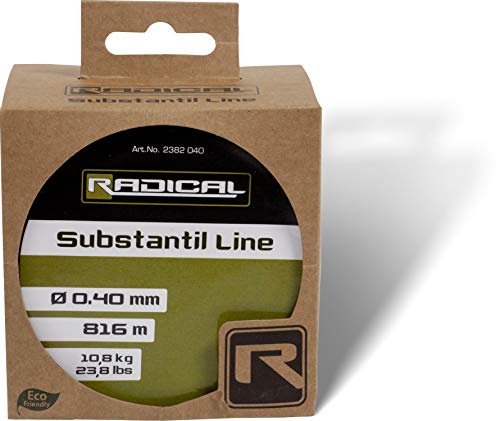 Radical Ø0,35mm Substantil Line 1065m 9,10kg,20,10lbs transparent grün, 1065 m von Radical