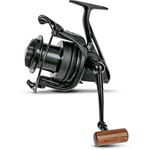 Radical Profigerät Insist LS-M 10000 Karpfenrolle mit edlem Holzgriff Angelrolle zum Karpfenangeln auf Weite Distanzen höchst robuste Bauweise, Schwarz Radical Profigerät Insist LS-M 10000 Karpfenrolle mit edlem Holzgriff Angelrolle zum Karpfenangeln auf Weite Distanzen höchst robuste Bauweise, Schwarz von Radical