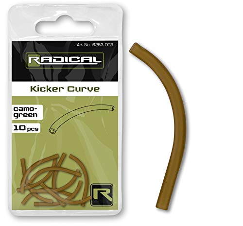 Radical Qualitäts Kicker Curve Karpfen Zubehör für Verschiedene Rigs Karpfenangeln, camo-Green von Radical