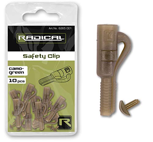 Radical Qualitäts Safety Clip Zubehör Karpfen Rigs Kleinteile Karpfenangeln, camo-Green Radical Qualitäts Safety Clip Zubehör Karpfen Rigs Kleinteile Karpfenangeln, camo-Green von Radical