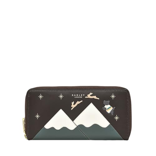 RADLEY London Mountain Hopping Large Zip Around Continental Wallet Dunkelbraun, Dunkelbraun, Large, Continental Wallet von Radley