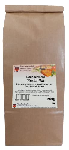 Räucherteufel Räuchermehl-Mischung Aal, Körnung 1-8mm, 500g von Räucherteufel