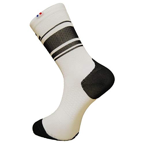 Rafa'l Boa Fahrradsocken, weiß/schwarz, FR : S (Taille Fabricant : 35-38) von Rafa'l