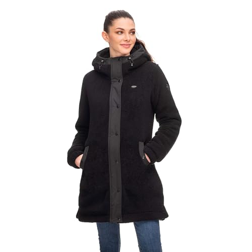 Ragwear Damen Fleecejacke Cousy Black XXL von Ragwear