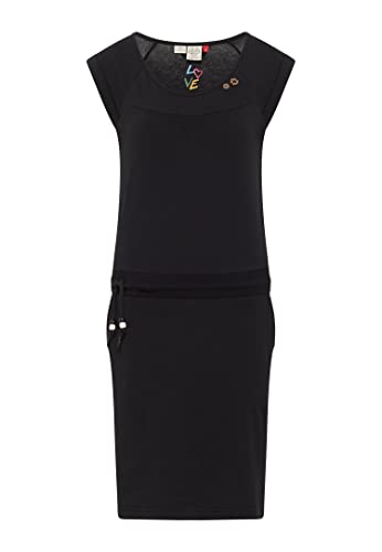 Ragwear Damen Jerseykleid Penellope Black S von Ragwear