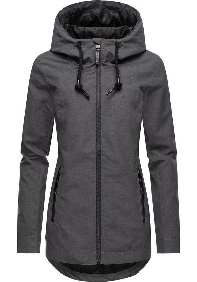 Ragwear Outdoorjacke Zuzka stylische Übergangsjacke mit großer Kapuze Ragwear Outdoorjacke Zuzka stylische Übergangsjacke mit großer Kapuze von Ragwear