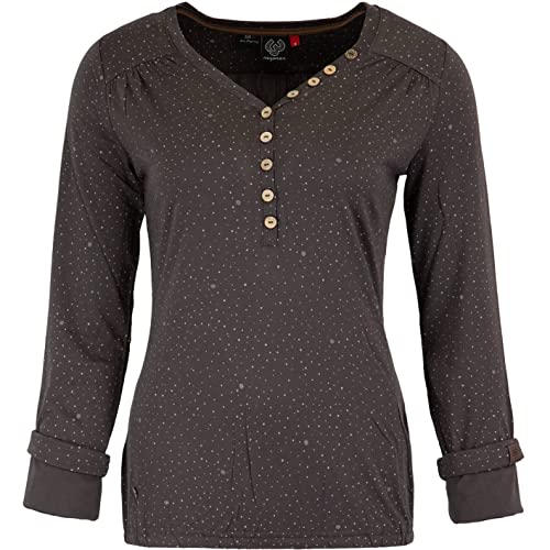 Ragwear Pinch Longsleeve Damen (M, Dark Choco) von Ragwear