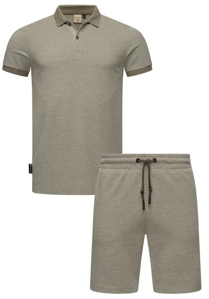 Ragwear Poloshirt Set Porpi (2-tlg) Modisches Herren Set aus Hemd und kurzer Hose von Ragwear