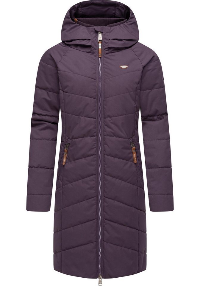 Ragwear Steppmantel Dizzie Coat Wasserdichter Winterparka mit gefütterter Kapuze von Ragwear