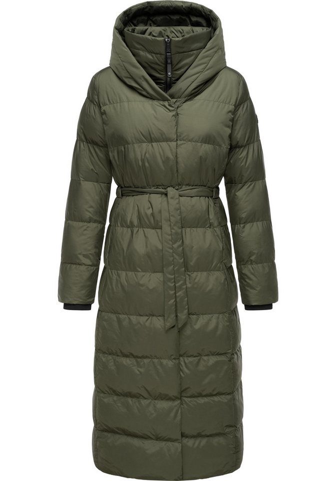Ragwear Steppmantel Niara Long Gesteppter langer Damen Mantel mit Bindeband Ragwear Steppmantel Niara Long Gesteppter langer Damen Mantel mit Bindeband von Ragwear