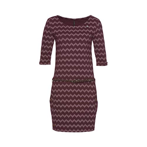 Ragwear Tanya Zig Zag Dress Wine Red XS Ragwear Tanya Zig Zag Dress Wine Red XS von Ragwear