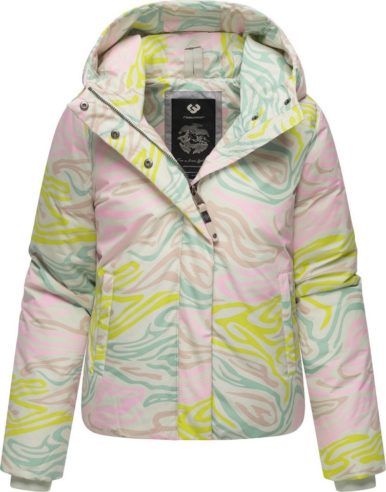 Ragwear Winterjacke Amarrena Wasserdichte Damen Steppjacke mit modischem Farbverlauf von Ragwear