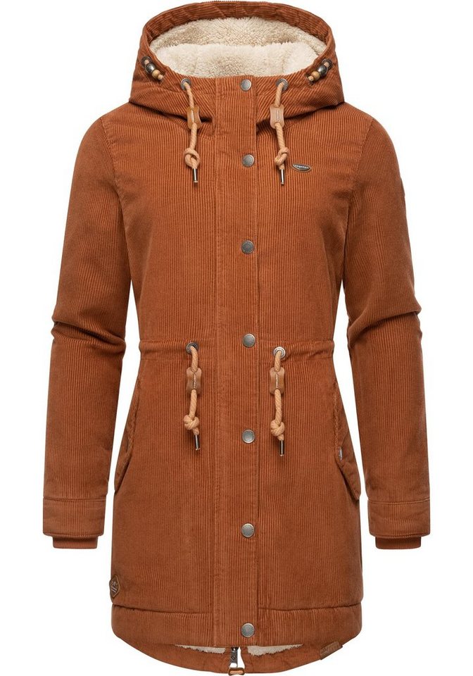 Ragwear Winterjacke Canny Corduroy stylischer Damen Cordmantel mit Kapuze Ragwear Winterjacke Canny Corduroy stylischer Damen Cordmantel mit Kapuze von Ragwear
