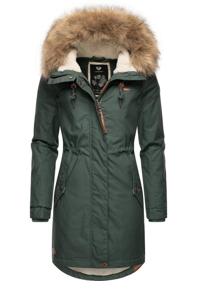 Ragwear Winterjacke Tawny stylischer Winterparka mit großer Kapuze und Kunstfellkragen Ragwear Winterjacke Tawny stylischer Winterparka mit großer Kapuze und Kunstfellkragen von Ragwear