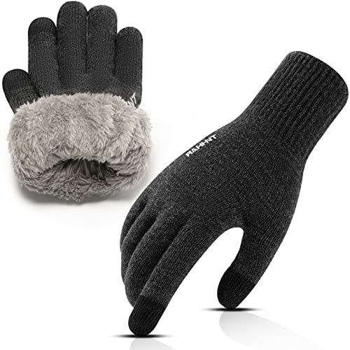 Rahhint Thermo Handschuhe Damen Winterhandschuhe Wolle Touchscreen Handschuhe Herren Warm Ski-Handschuhe Strickhandschuhe geeignet für Indoor-Outdoor-Sport von Rahhint