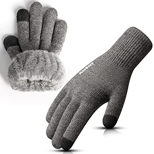 Rahhint Thermo Handschuhe Damen Winterhandschuhe Wolle Touchscreen Handschuhe Herren Warm Ski-Handschuhe Strickhandschuhe geeignet für Indoor-Outdoor-Sport Rahhint Thermo Handschuhe Damen Winterhandschuhe Wolle Touchscreen Handschuhe Herren Warm Ski-Handschuhe Strickhandschuhe geeignet für Indoor-Outdoor-Sport von Rahhint