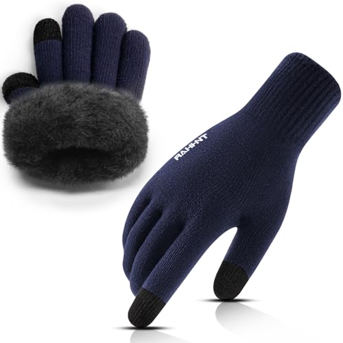 Rahhint Thermo Handschuhe Damen Winterhandschuhe Wolle Touchscreen Handschuhe Herren Warm Ski-Handschuhe Strickhandschuhe geeignet für Indoor-Outdoor-Sport Rahhint Thermo Handschuhe Damen Winterhandschuhe Wolle Touchscreen Handschuhe Herren Warm Ski-Handschuhe Strickhandschuhe geeignet für Indoor-Outdoor-Sport von Rahhint