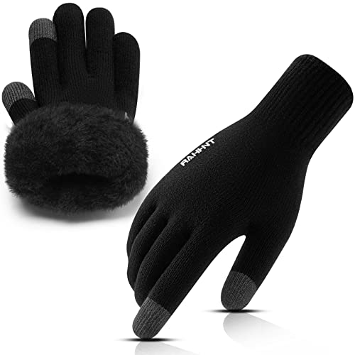 Rahhint Thermo Handschuhe Damen Winterhandschuhe Wolle Touchscreen Handschuhe Herren Warm Ski-Handschuhe Strickhandschuhe geeignet für Indoor-Outdoor-Sport Rahhint Thermo Handschuhe Damen Winterhandschuhe Wolle Touchscreen Handschuhe Herren Warm Ski-Handschuhe Strickhandschuhe geeignet für Indoor-Outdoor-Sport von Rahhint