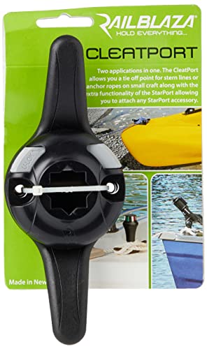 RAILBLAZA Unisex-Adult ND-138 CLEATPORT-SOPORTE para Cabos, Negro-Negro, Standard RAILBLAZA Unisex-Adult ND-138 CLEATPORT-SOPORTE para Cabos, Negro-Negro, Standard von Railblaza