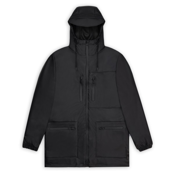 Rains - Cargo Long Jacket W3 - Regenjacke Gr S schwarz Rains - Cargo Long Jacket W3 - Regenjacke Gr S schwarz von Rains