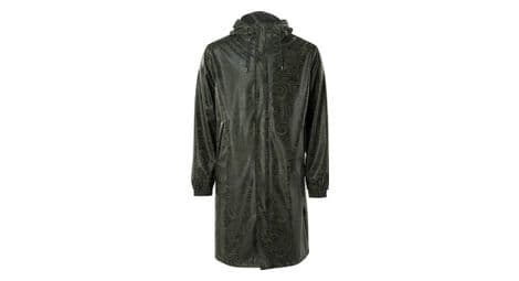 regen fishtail parka oil camo grun von Rains