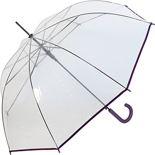 Rainy Days Regenschirm Transparent Durchsichtig Automatik (lila) Rainy Days Regenschirm Transparent Durchsichtig Automatik (lila) von Rainy Days