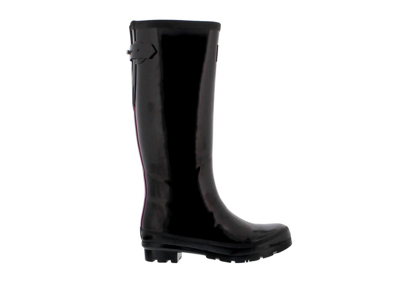 Rajn Rajn Gummistiefel, High-Boot, Glossy-Tall Black, Naturkautschuk UZW220 Gummistiefel von Rajn