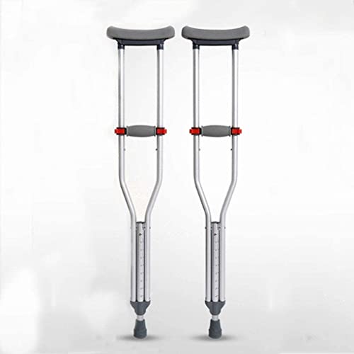 RajoNN Krücken für Erwachsene, Unterarm-Unterarmkrücken für verstellbare einzelne, leichte Krücken aus Aluminiumlegierung, höhenverstellbare Krücken für ältere, behinderte Patienten mit Handicap von RajoNN
