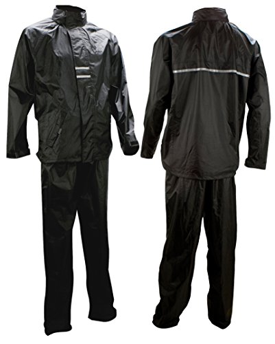 Ralka Inklusive Regenjacke und Regenhose Regenanzug, Schwarz/Anthrazit, 2XL von Ralka