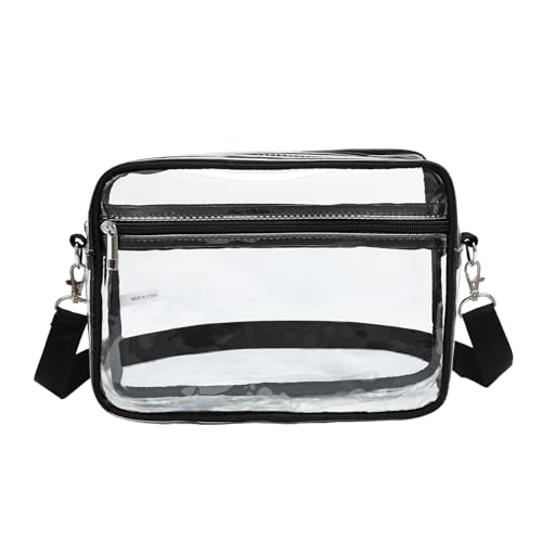 Vielseitige Umhängetasche, transparent, wasserdicht, Schultertasche für Damen und Mädchen, trendige PVC-Tasche, lässig, trendige Tasche, Handytasche, siehe abbildung von Ralondbey