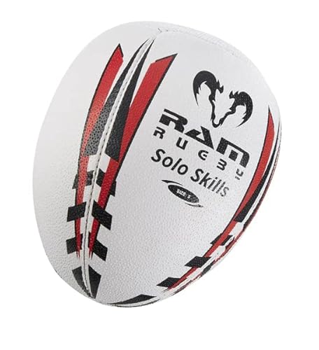 Solo Skill Training Rebound Rugby Ball (Größe 3 (Kinder)) von Ram Rugby
