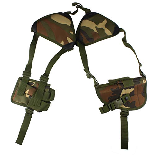 Ran's L Schulterholster Cordura Pistolenholster Verstellbar mit Magazintaschen CJ/YXB-01(Wald) von Ran's L