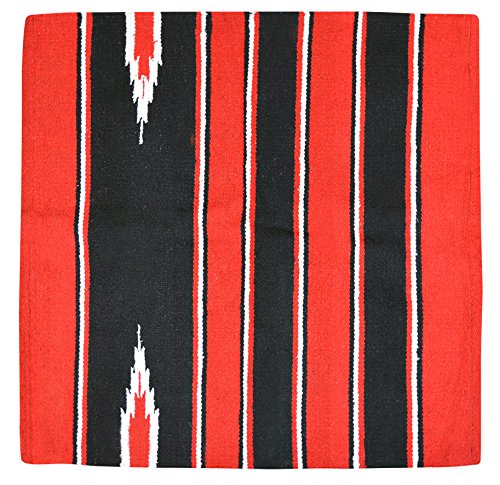 RANDOL'S 801090032 Navajo Pferdedecke, Baumwolle/Acryl, 76 x 76 cm, Rot/Schwarz/Weiß RANDOL'S 801090032 Navajo Pferdedecke, Baumwolle/Acryl, 76 x 76 cm, Rot/Schwarz/Weiß von EKKIA