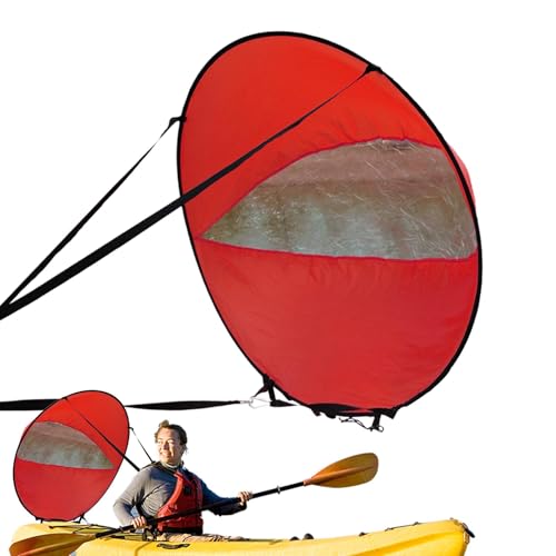 Kajak-Downwind-Paddelsegel, Paddle-Board-Segel | Windsurf-Segel, Paddleboard-Kajak-Segel mit klarem Fenster | Einfach zu befestigendes Paddle Board Shade Bootszubehör für von Ranley