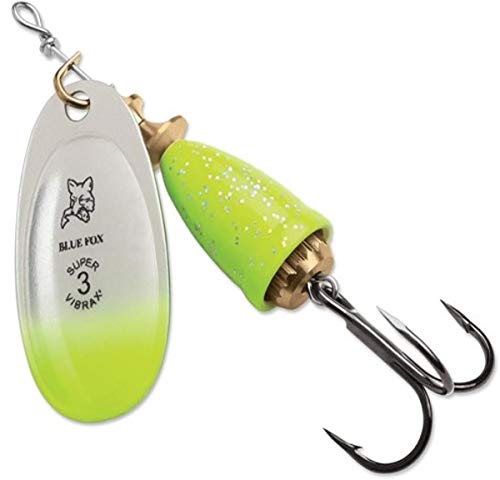 Blue Fox Klassische Vibrax 04 Terminal Tackle, Chartreuse Grün Candy Rückseite, Größe 4 von Blue Fox