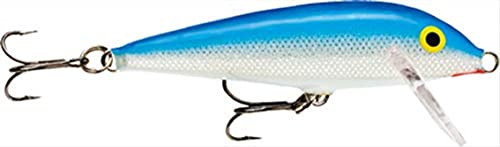 Rapala - Countdown Angelköder - Angelzubehör aus Balsaholz - Süßwasser Spinnköder - Lauftiefe 0.9-1.8m - Fischköder 5cm, 5g - Hergestellt in Estland - Blue von Rapala