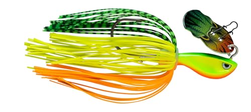 Rapala - Rep -v Fischerei Köder Barsch Bladed Jig Cload Construction (Wismut) - Köder freies Wasserauslosung - Variable Schwimmtiefe - Größe 8 cm / 10g - Hergestellt in Estland - Feuer Tiger Rapala - Rep -v Fischerei Köder Barsch Bladed Jig Cload Construction (Wismut) - Köder freies Wasserauslosung - Variable Schwimmtiefe - Größe 8 cm / 10g - Hergestellt in Estland - Feuer Tiger von Rapala
