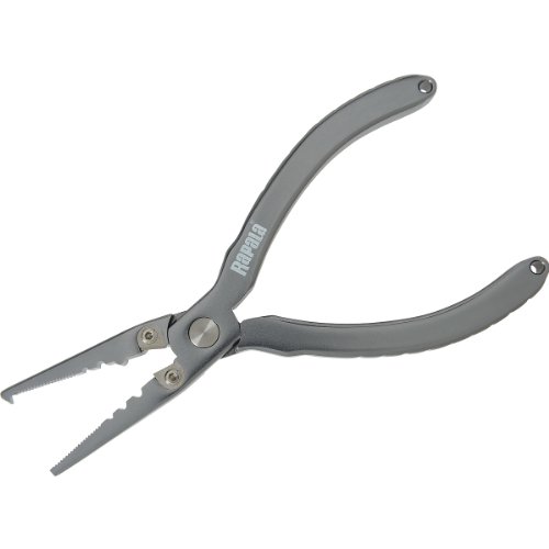 Rapala - Angelzange Aluminum Pliers - Ultraleichtes Aluminium Angelzubehör - Interne Feder aus Wolfram - Integrierter Drahtschneider - 15cm - Angelsachen für Angelkiste - Grau Rapala - Angelzange Aluminum Pliers - Ultraleichtes Aluminium Angelzubehör - Interne Feder aus Wolfram - Integrierter Drahtschneider - 15cm - Angelsachen für Angelkiste - Grau von Rapala