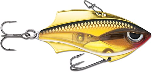 Rapala - Angelköder Rap-V Blade - Angelzubehör Kunststoff/Metallkörper - Süßwasser-Spinnköder - Sinkend - Lauftiefe: Variabel - Größe: 5cm / 10g - Hergestellt in Estland - Gold von Rapala