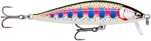 Rapala - Countdown Elite Fishing Lure Balsa Konstruktion - Köder Süßwasserfluss - Eintiefe 1,2 m - Größe 9,5 cm / 14g - Made in Estland - vergoldete Regenbogenforelle von Rapala