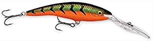 Rapala - Deep Tail Dancer Angelköder - Angelzubehör aus Balsaholz - Stabile Tauchschaufel - Süßwasser Spinnköder - Lauftiefe 6m - Fischköder 9cm, 13g - Hergestellt in Estland - Red Tiger Rapala - Deep Tail Dancer Angelköder - Angelzubehör aus Balsaholz - Stabile Tauchschaufel - Süßwasser Spinnköder - Lauftiefe 6m - Fischköder 9cm, 13g - Hergestellt in Estland - Red Tiger von Rapala