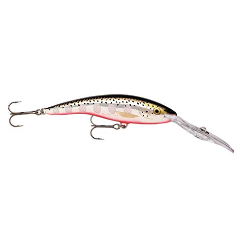 Rapala - Deep Tail Dancer Angelköder - Angelzubehör aus Balsaholz - Stabile Tauchschaufel - Süßwasser Spinnköder - Lauftiefe 6m - Fischköder 9cm, 13g - Hergestellt in Estland - Silver Flash von Rapala