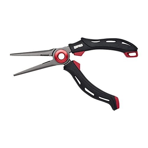 Rapala Unisex-Adult Angelzange RCD Mag Spring Pliers-Angelzubehör mit Edelstahlbacken-Magnetisch-Ergonomische Softgrip-Griffe Zange, Schwarz/Rot, Einzigartig Rapala Unisex-Adult Angelzange RCD Mag Spring Pliers-Angelzubehör mit Edelstahlbacken-Magnetisch-Ergonomische Softgrip-Griffe Zange, Schwarz/Rot, Einzigartig von Rapala