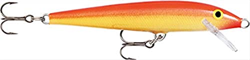 Rapala Uni – Erwachsene Original Floater 07 Angelköder, Gold, Fluoreszierendes Rot, Size 7 Rapala Uni – Erwachsene Original Floater 07 Angelköder, Gold, Fluoreszierendes Rot, Size 7 von Rapala
