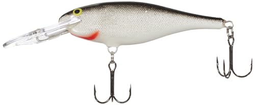 Rapala - Shad Rap Angelköder - Angelzubehör mit Balsa-Konstruktion - Süßwasser Spinnköder - Lauftiefe 2.4-4.5m - Fischköder 9cm, 15g - Hergestellt in Estland - Silver von Rapala