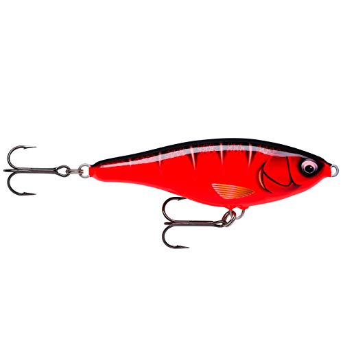 Rapala Unisex-Adult Twitchin' Rap Angelköder-Angelzubehör mit Abachiholz-Körper-Süßwasser Spinnköder-Lauftiefe 0,6-1,5m-Fischköder 12cm, 53g-Hergestellt in Estland-Classic Red&Black, Standard Rapala Unisex-Adult Twitchin' Rap Angelköder-Angelzubehör mit Abachiholz-Körper-Süßwasser Spinnköder-Lauftiefe 0,6-1,5m-Fischköder 12cm, 53g-Hergestellt in Estland-Classic Red&Black, Standard von Rapala