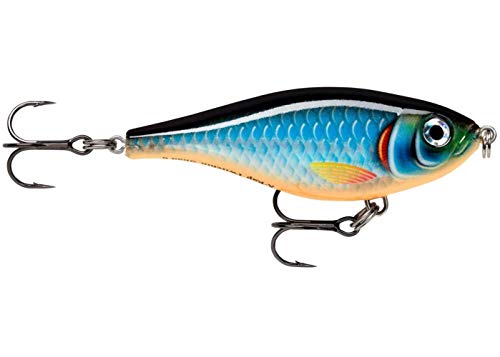 Rapala Unisex-Adult X-Rap Twitchin’ Shad Angelköder-Angelzubehör mit durchscheinendem Körper-Salzwasser Spinnköder-Lauftiefe 0.3-0.6m-Fischköder 8cm, 13g-Hergestellt in Estland-Firetiger, Standard von Rapala