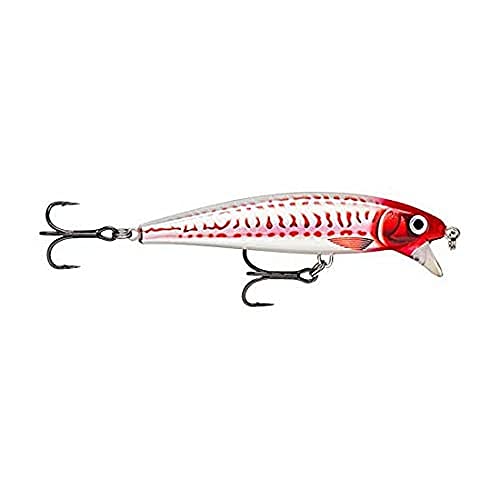 Rapala - X-Rap Magnum Cast Angelköder - Angelzubehör - Salzwasser Spinnköder für große Friedfische und Raubfische - Lauftiefe 1.2-1.5m - Fischköder 10cm, 42g - Hergestellt in Estland - Hd Red Head UV von Rapala