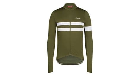 langarm trikot rapha brevet khaki weis von Rapha